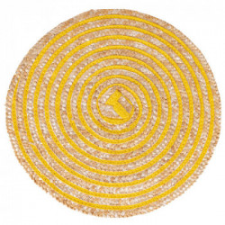 Villa D'Este Home Tivoli 'Spiral Sunset', Set 4 Tovagliette Tonde Assortite