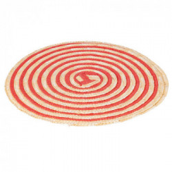 Villa D'Este Home Tivoli 'Spiral Sunset', Set 4 Tovagliette Tonde Assortite