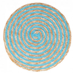 Villa D'Este Home Tivoli 'Spiral Ocean', Set 4 Tovagliette Tonde 