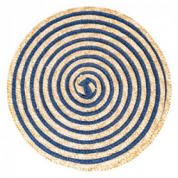 Villa D'Este Home Tivoli 'Spiral Ocean', Set 6 Tovagliette Tonde Assortite