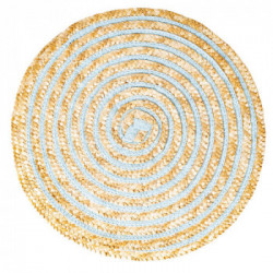 Villa D'Este Home Tivoli 'Spiral Ocean', Set 6 Tovagliette Tonde Assortite