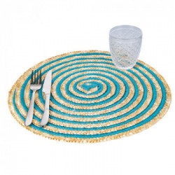 Villa D'Este Home Tivoli 'Spiral Ocean', Set 6 Tovagliette Tonde Assortite