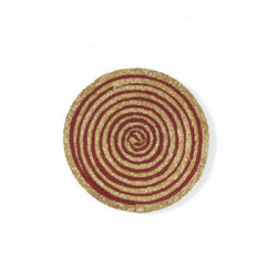 Villa D'Este Home Tivoli 'Spiral Formentera', Set 6 Tovagliette Tonde Assortita	