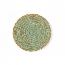 Villa D'Este Home Tivoli 'Spiral Formentera', Set 6 Tovagliette Tonde Assortita	