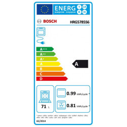 Bosch HRG5785S6 - Forno da Incasso Pirolitico, Serie 6, Funzione Vapore, 71 Litri, WiFi, Classe A