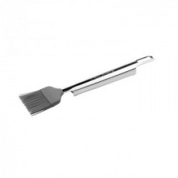 Pedrini 06GD031, Pennello in Silicone con Manico in Acciaio