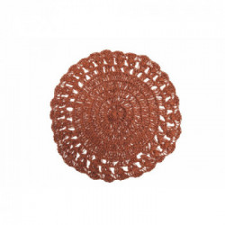 Villa D'Este Home Tivoli 'Uncinetto Chocolate', Set 6 Tovagliette Carta