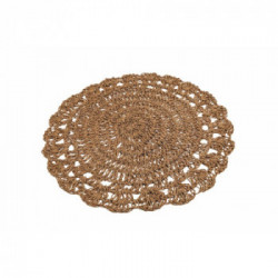 Villa D'Este Home Tivoli 'Uncinetto Chocolate', Set 6 Tovagliette Carta