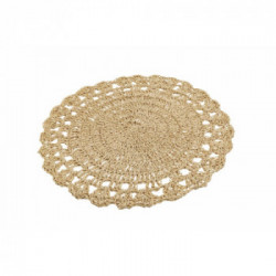 Villa D'Este Home Tivoli 'Uncinetto Chocolate', Set 6 Tovagliette Carta