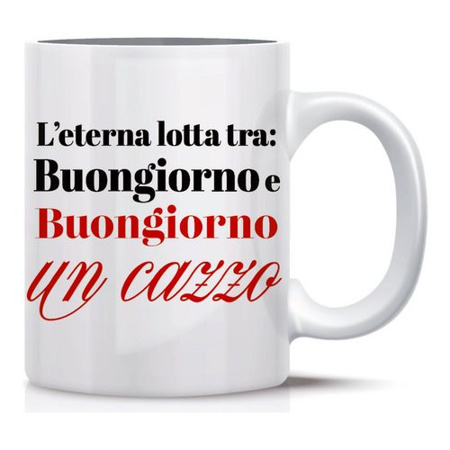 Tazza mug Marpimar 21TT22 GOOD MORNING L'eterna...