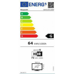 Blaupunkt BS43U3012OEB TV 109,2 cm (43") 4K Ultra HD Smart TV Wi-Fi Nero
