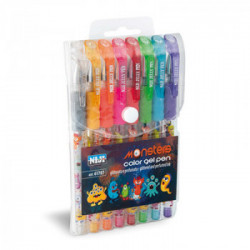 Niji 61787 penna gel Penna in gel con cappuccio Multicolore 8 pezzo(i)