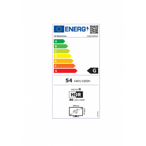 LG UHD 43UQ75003LF TV 109,2 cm (43") 4K Ultra...