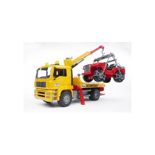 Bruder 02750 - Camion MAN TGA Trasporto Jeep