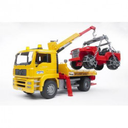 Bruder 02750 - Camion MAN TGA Trasporto Jeep