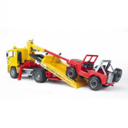 Bruder 02750 - Camion MAN TGA Trasporto Jeep