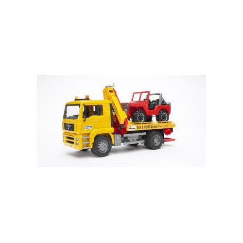 Bruder 02750 - Camion MAN TGA Trasporto Jeep