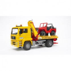 Bruder 02750 - Camion MAN TGA Trasporto Jeep