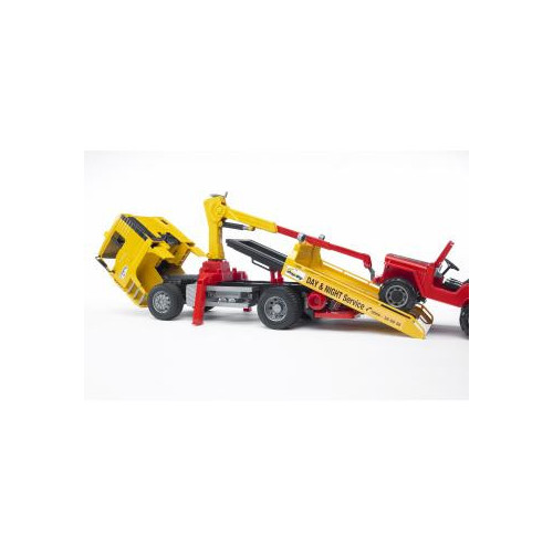 Bruder 02750 - Camion MAN TGA Trasporto Jeep
