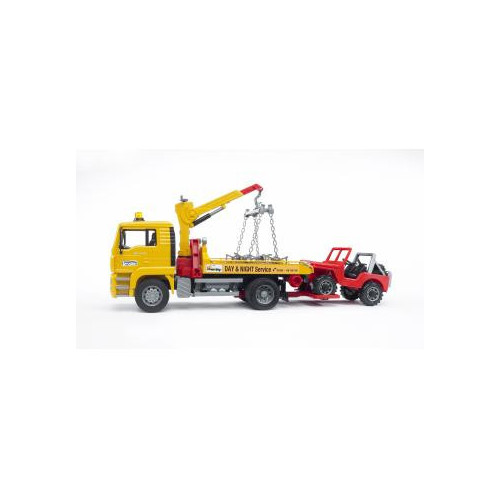 Bruder 02750 - Camion MAN TGA Trasporto Jeep