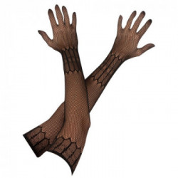 Cottelli Accessoires Net Gloves B - Guanti, Lunghi, Rete, Nero, Taglia S-L