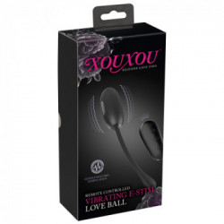 XouXou E-Stim Love Balls - Uovo, Vibrante, Telecomando, 7 MOD, Impermeabile, Ricaricabile
