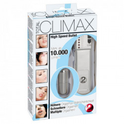 You2Toys Total Climax - Vibratore, Uovo, Regolatore, Richiede Batterie, Argento