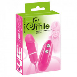 Sweet Smile RC V Bullet - Vibratore, Uovo, Controllo Remoto, 7 MOD, Richiede Batterie, Rosa