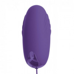 OMG! Happy V Bullet - Vibratore, Uovo, 20 MOD, Silicone, Viola