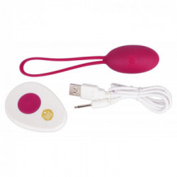Lust Love Ball Berry - Vibratore, Uovo, Controllo Remoto, 10 MOD, Splashproof, Ricaricabile, Viola