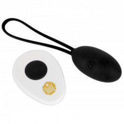 Lust Love Ball Black - Vibratore, Uovo, Controllo Remoto, 10 MOD, Splashproof, Ricaricabile, Nero
