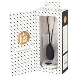 Lust Love Ball Black - Vibratore, Uovo, Controllo Remoto, 10 MOD, Splashproof, Ricaricabile, Nero