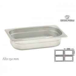 Agnelli Selection 'Gastronomia Inox', Bacinella inox GN1/4, h 150 cm	
