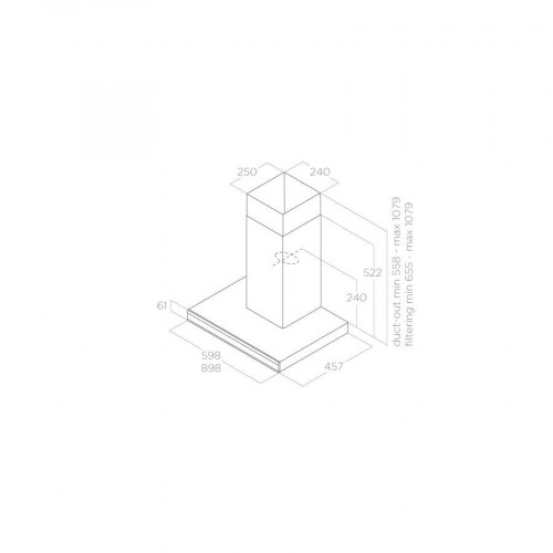 Elica ADÉLE BL MAT/A/90 - Cappa Aspirante a...