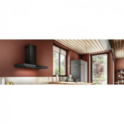 Elica ADÉLE BL MAT/A/90 - Cappa Aspirante a Parete, Nero, 770 m³/h, PRF0182410, A