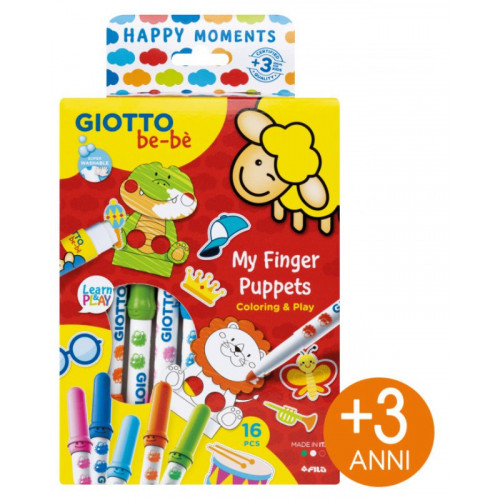 MY FINGER PUPPETS GIOTTO BE-BE' HAPPY MOMENTS