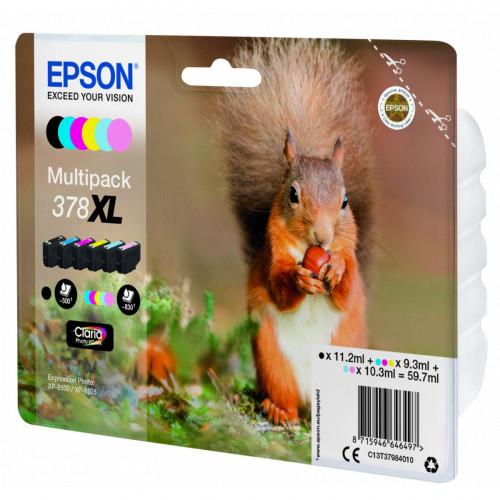 Epson Squirrel Multipack 6-colours 378XL Claria...