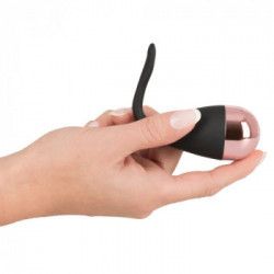 Beloù DV Black - Uovo Vibrante,Doppia Stimolazione, 4 MOD, Telecomando, Impermeabile, Ricaricabile, Nero