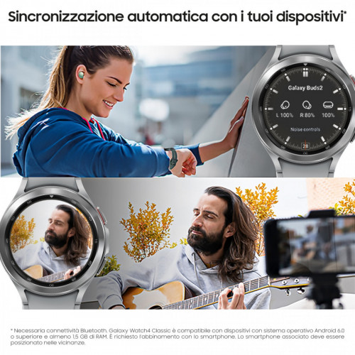 Samsung Galaxy Watch4 Classic Smartwatch Ghiera...