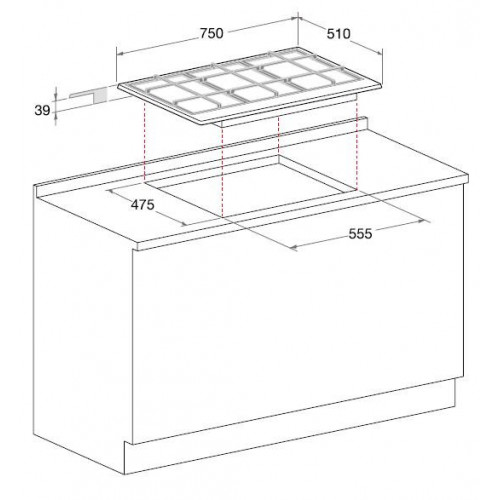 Hotpoint Ariston PCN751T/IX/HA - Piano Cottura...