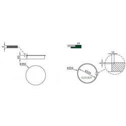 Foster 7363 355 - Fuoco a Induzione per Modular System, 350mm
