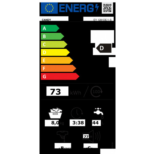 Candy Easy EY 1281DE/1-S - Lavatrice a Carica...