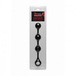 DocJohnson Anal Essentials Weighted - Sfere Anali in Silicone, Nere