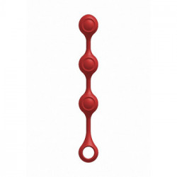 DocJohnson Anal Essentials Weighted - Sfere Anali in Silicone, Rosse