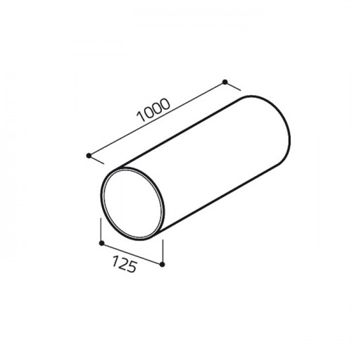 Elica TUBO ROTONDO RIGIDO 1000 mm - Tubo...