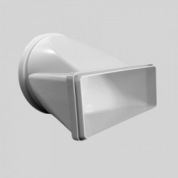 Elica GIUNZIONE RETTANGOLARE ROTONDO - Giunzione Rettangolare Rotonda 22x9 cm, Diametro 15 cm , 1053Q