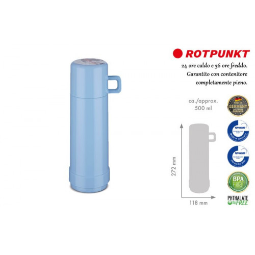 THERMOS ROTPUNKT C/M AZZ. 60 LT.0,5