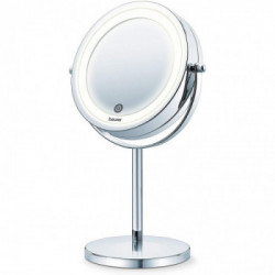Beurer BS 55 - Specchio Cosmetico Illuminato con Sensore Tattile, Ingrandimento 7X