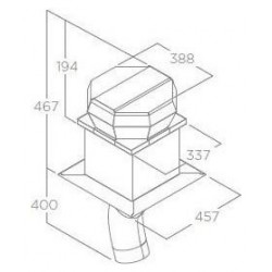 Elica GRUPPO MOTORE ESTERNO GME EXTERNAL TILED ROOF - Motore Esterno a Tetto, KIT0147881