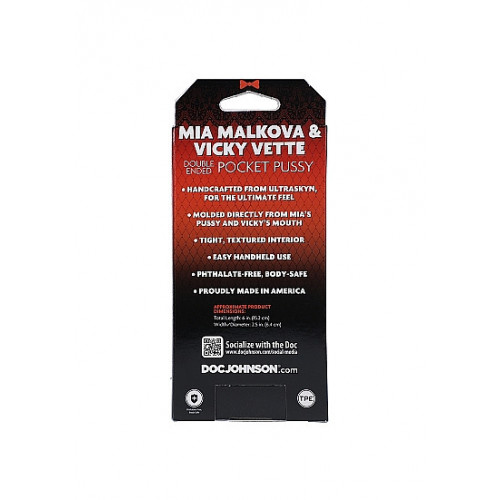 DocJohnson Malkova & Vette Double Pocket Pussy...